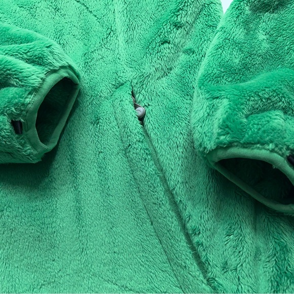 The North Face Osito Fleece Jacket Womens Large Green Full Zip High Pile - Picture 9 of 16